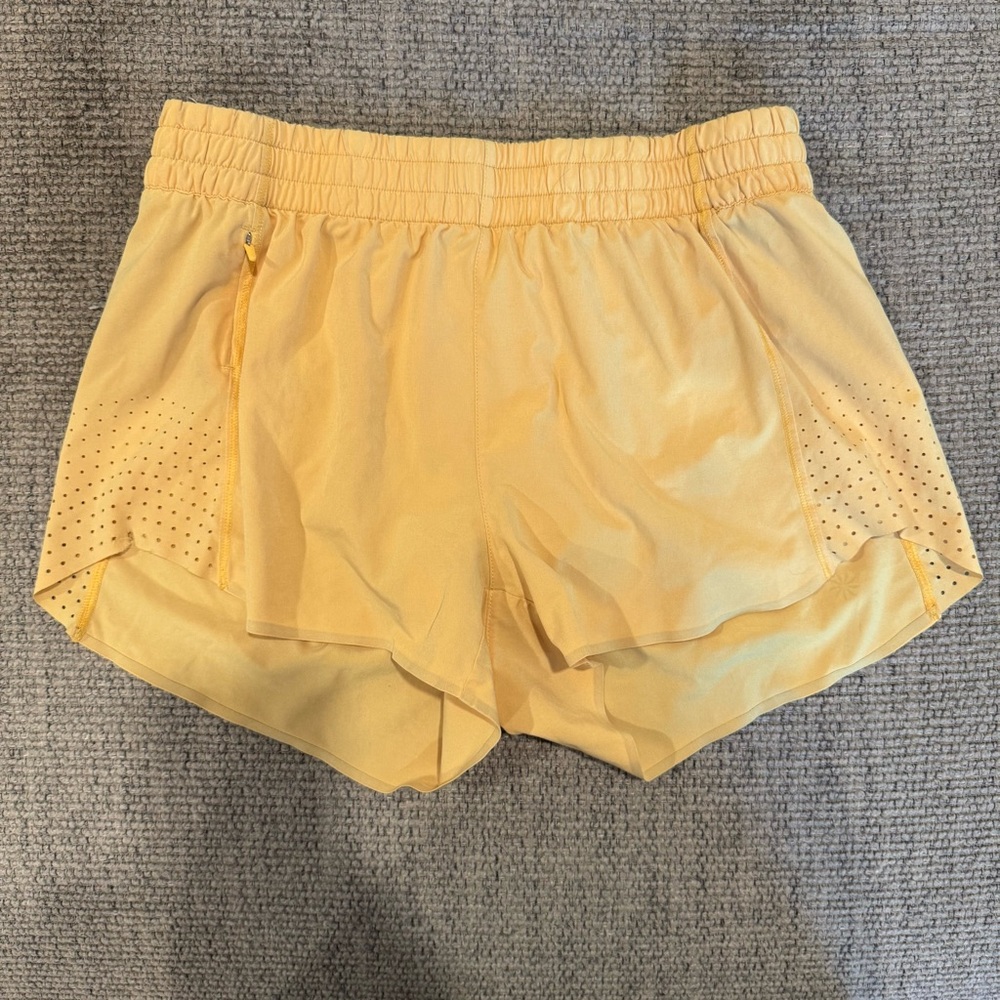 Athleta Yellow Athletic Shorts